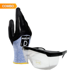 Combo: Guantes KryTech 582 + Gafas protección lateral