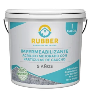 Impermeabilizante Cubierta Rubber 5 años 1 Galón Rubber