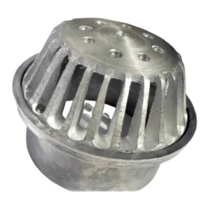Rejilla Cúpula 5 pulg x 4 pulg Aluminio para Tubería 4 pulg