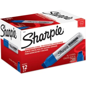 Marcador Sharpie Industrial Magnum Azul Caja x 12 Unidades